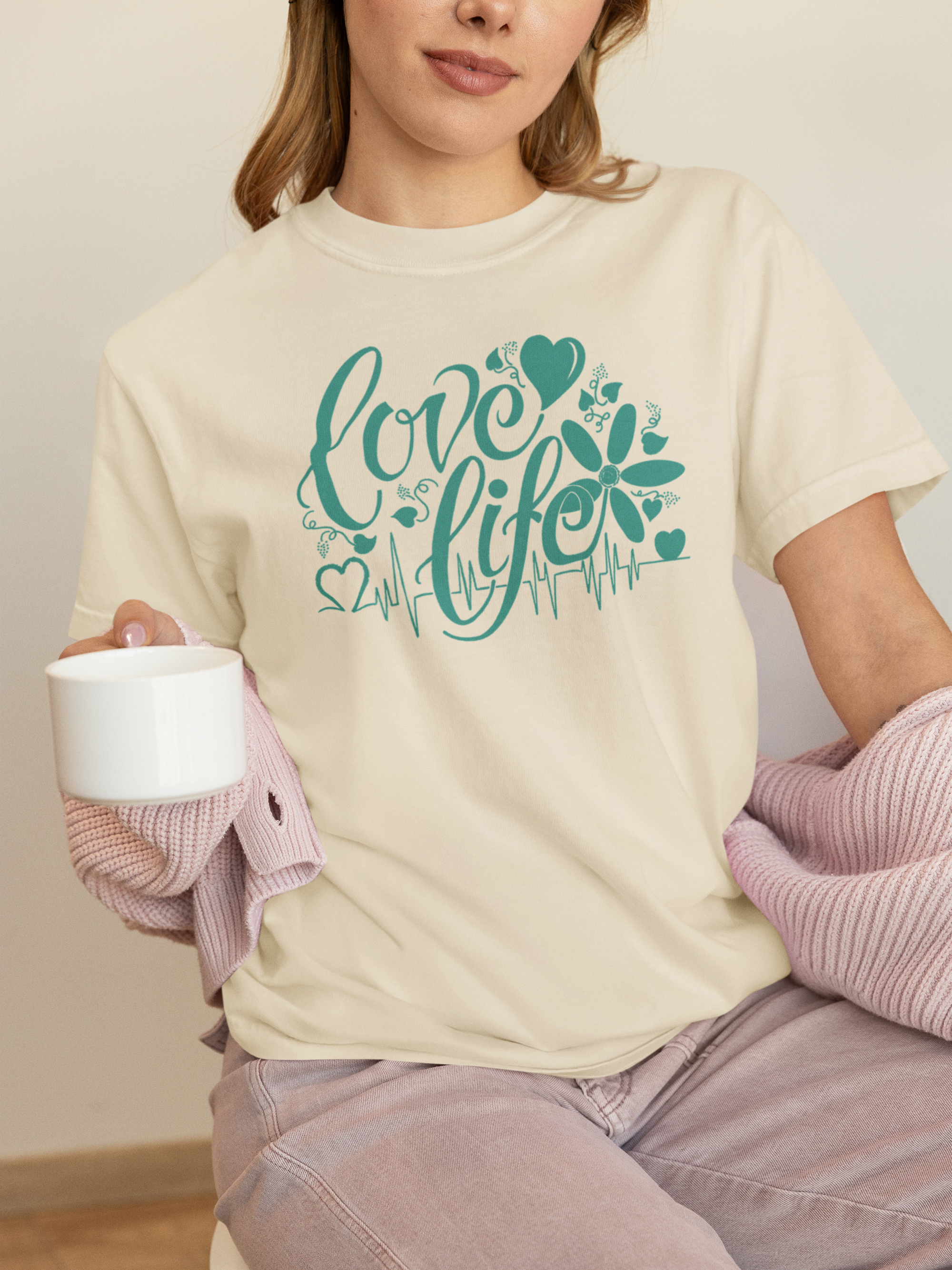 Love Life T-shirt - Black — Save One